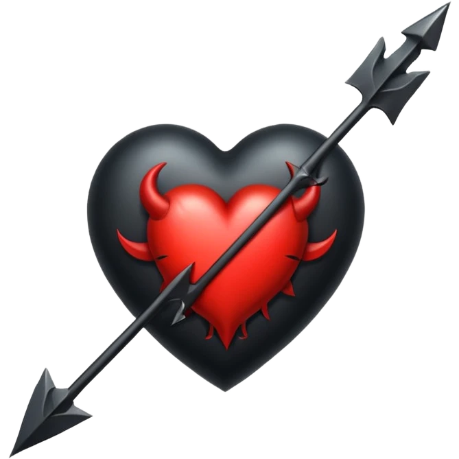 Corazón con flecha de demonio  emoji