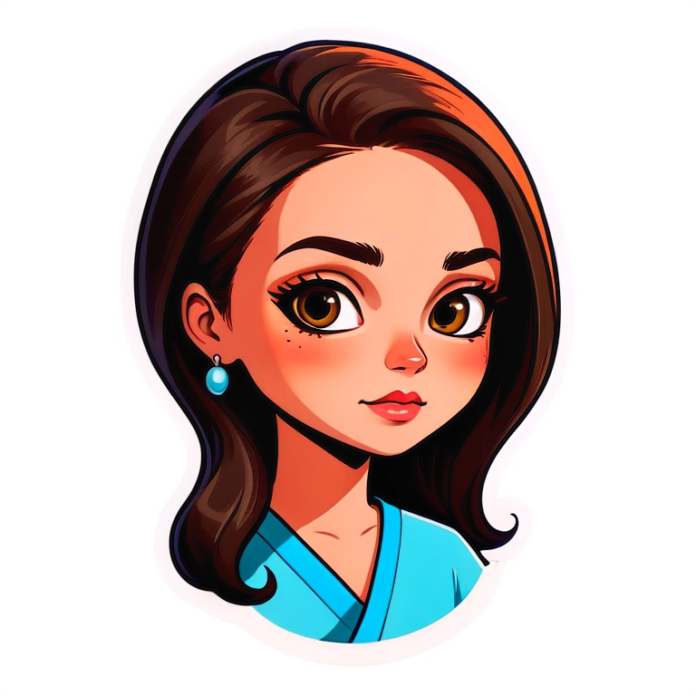 Una mujer con cara de mala  emoji