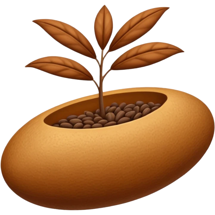 a seed emoji