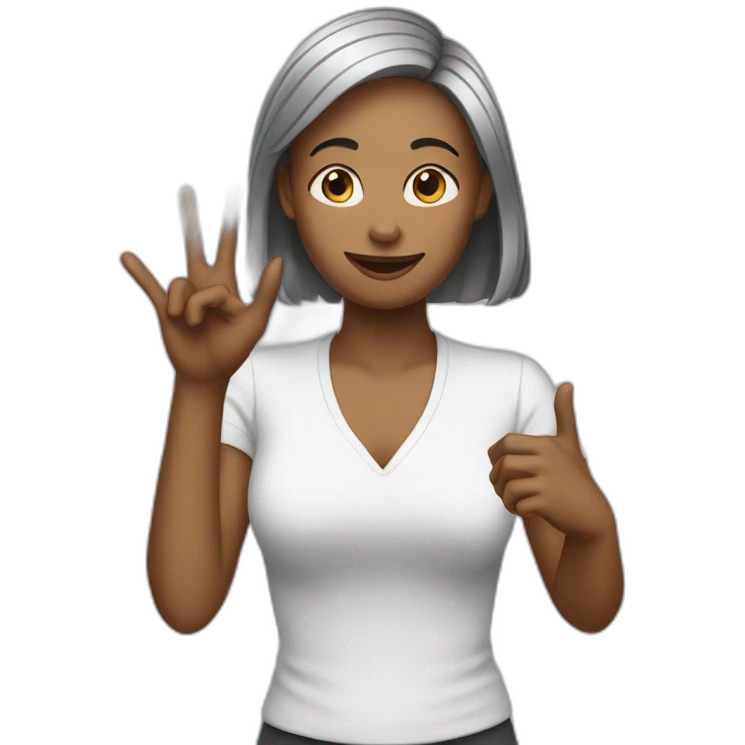 woman doing cross sign emoji