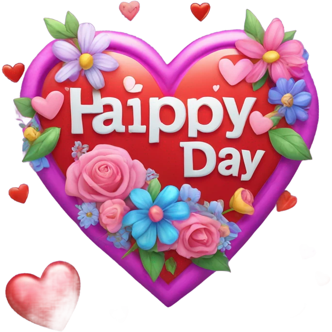 Happy valentine day sign  emoji