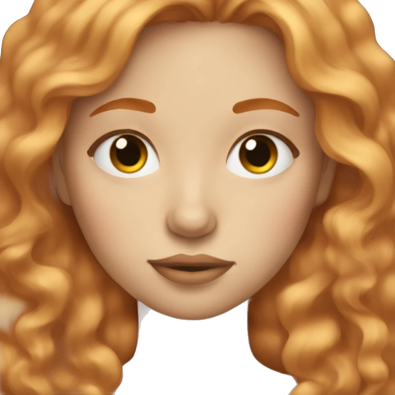 Girl sleeping aesthetically strawberry blonde hair  emoji