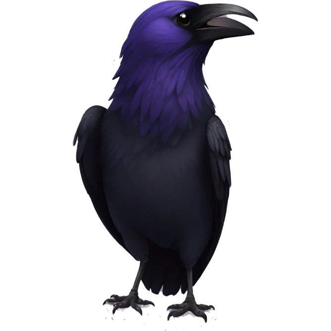 Celebrating raven emoji