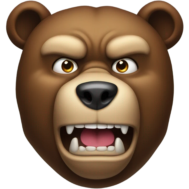 angry bear emoji