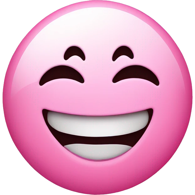 smiley face in love pink light  emoji