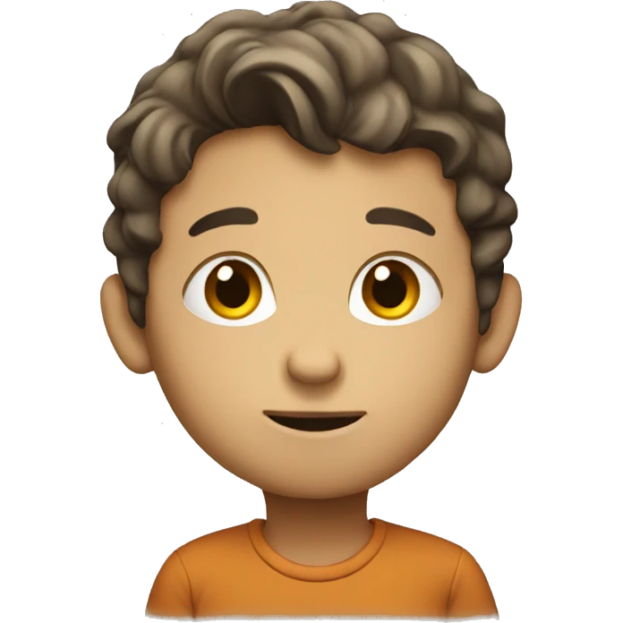  thinking boy emoji