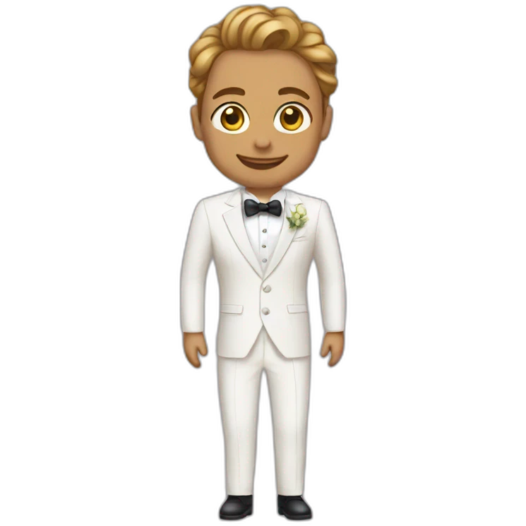 traje de boda emoji