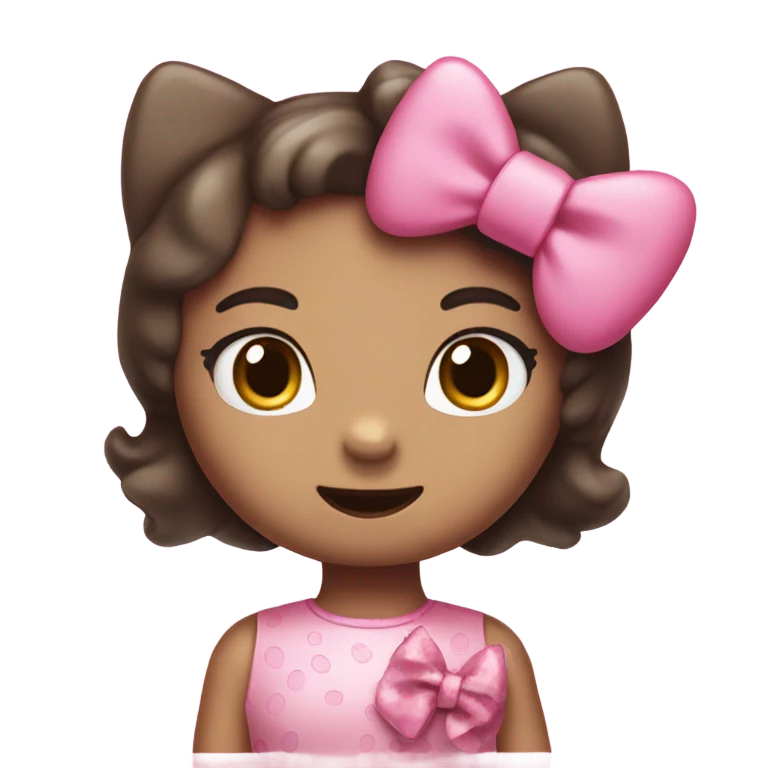 Pink hello kitty emoji