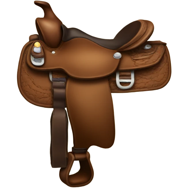 Western saddle emoji