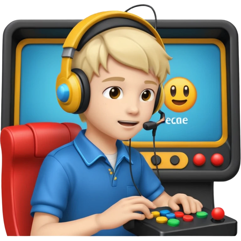 Retro Arcade Kid emoji
