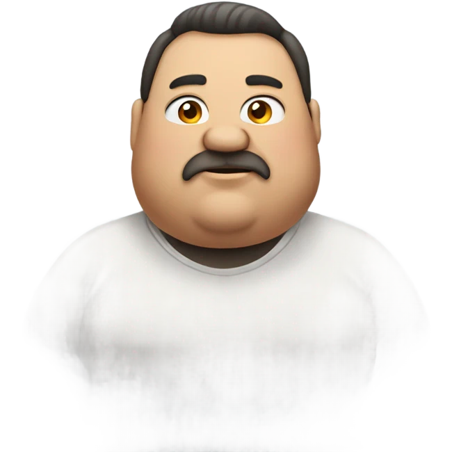 Fat guy emoji