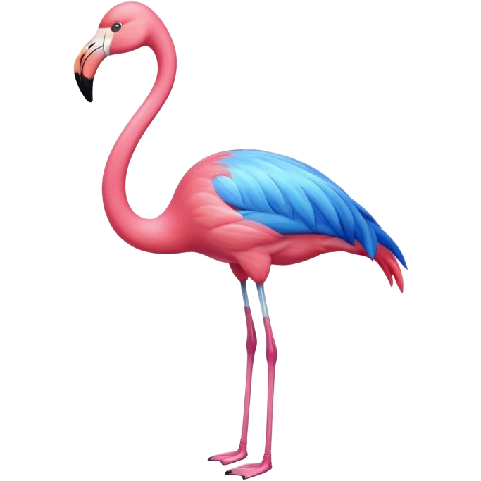 Blue Flamingo 🦩 emoji