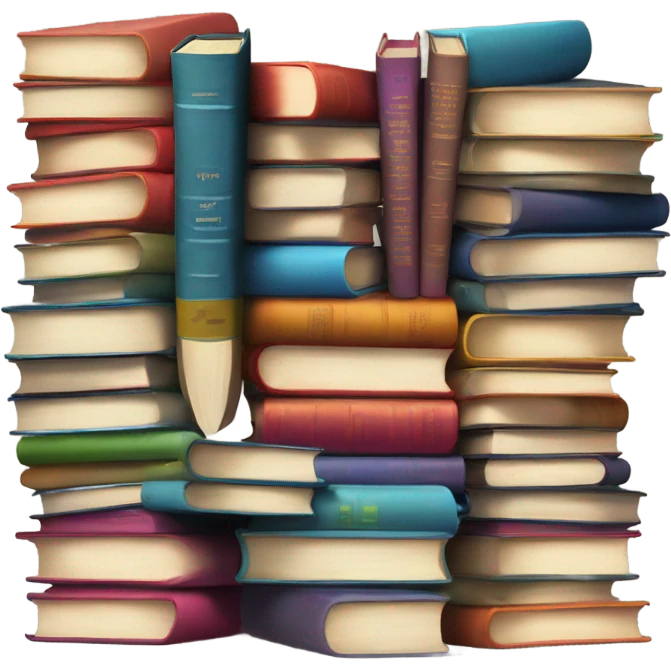 Stack of books emoji