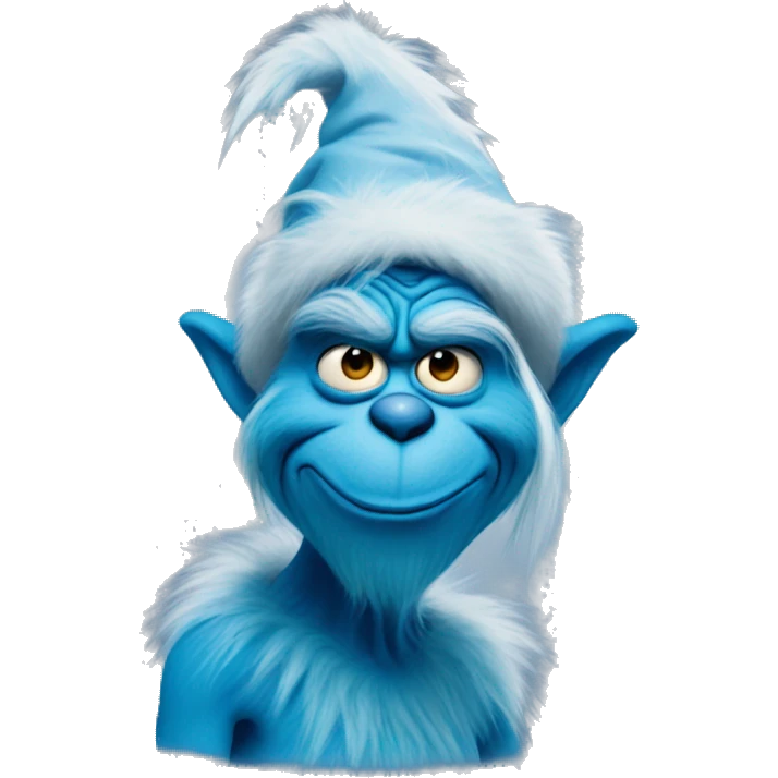 blue grinch emoji
