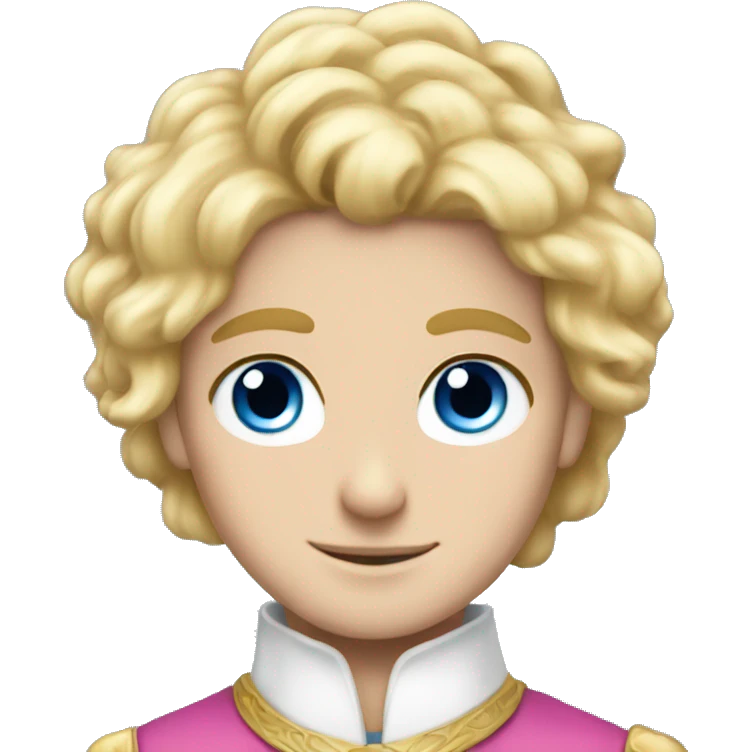 princes blond hare blue eye pink emoji