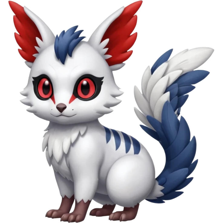 Shiny Furret-Absol-Trico-Hybrid (Full body) emoji
