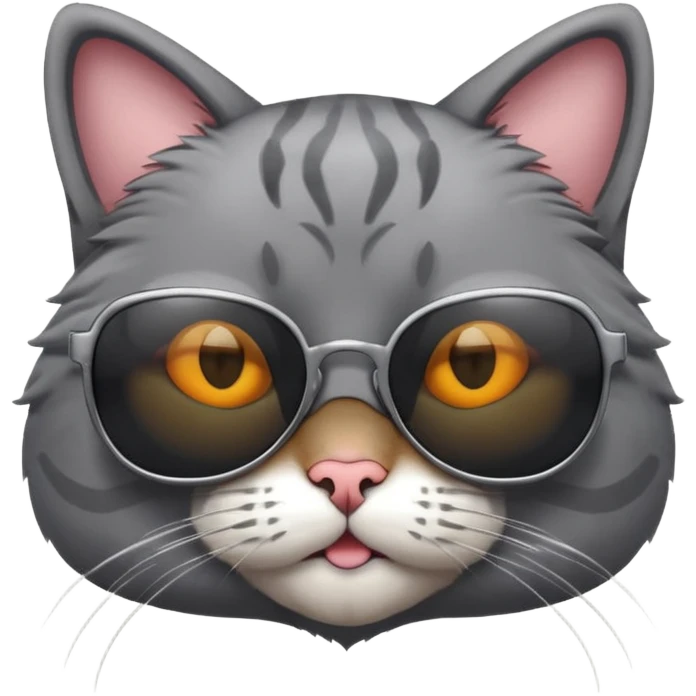 Cat wearing sunglasses emoji