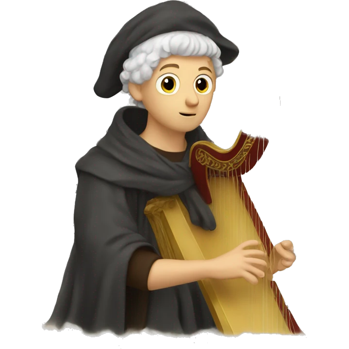 Petrarch playing the harp emoji