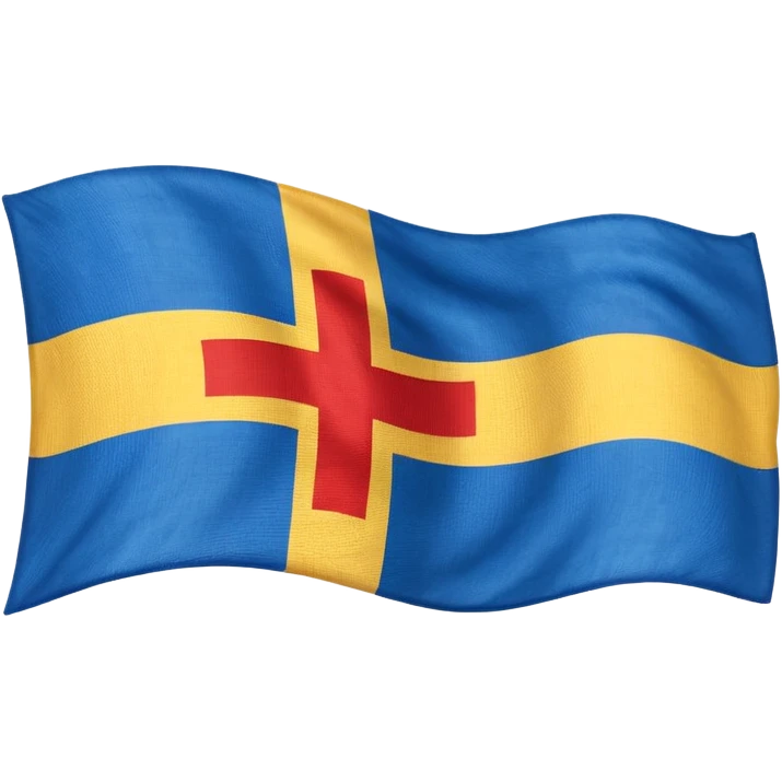 Swedish flag mixed with danish emoji