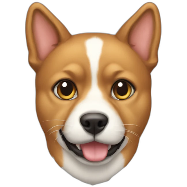 cat body dog head emoji