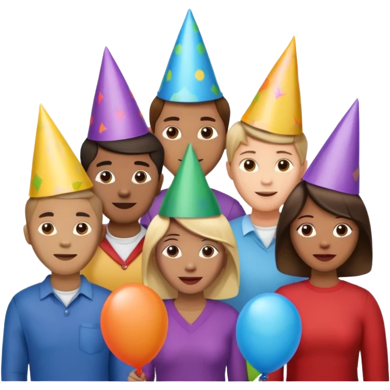 The word hide your girlfriends and party balloons multicolored emoji