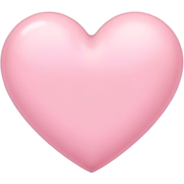 pastel pink heart emoji