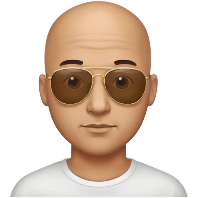 bald guy with sunglasses meme emoji