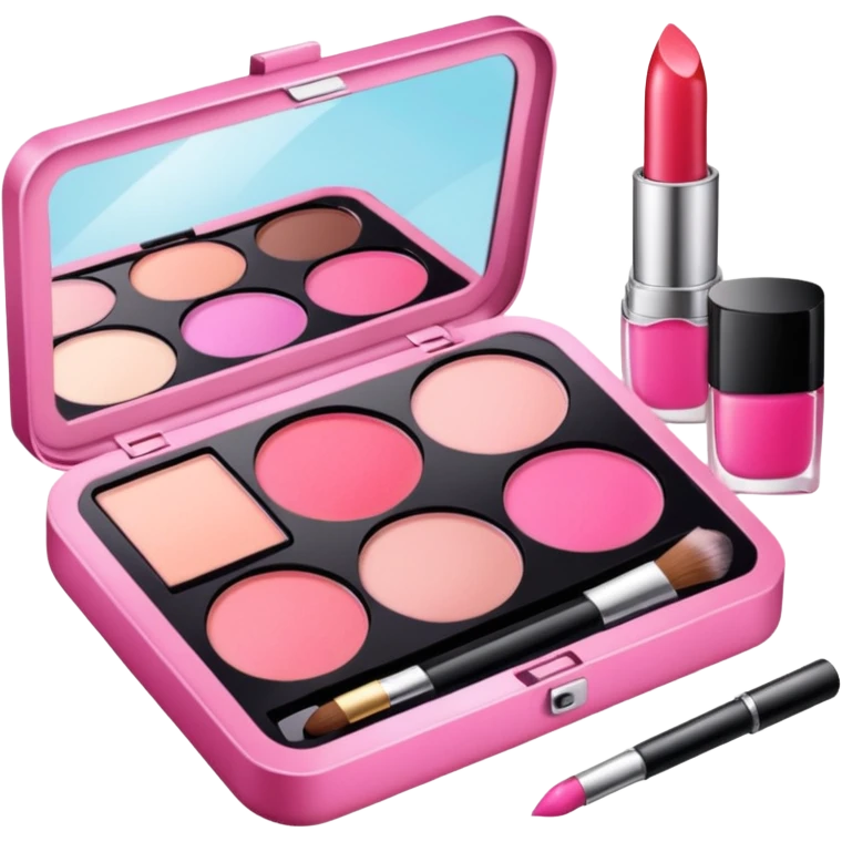 Make up kit pink emoji
