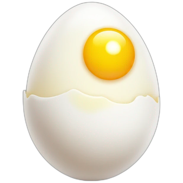 cute Sunny-side-up egg with eyes emoji