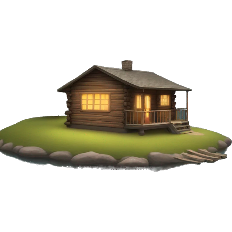 cabin by the lake emoji