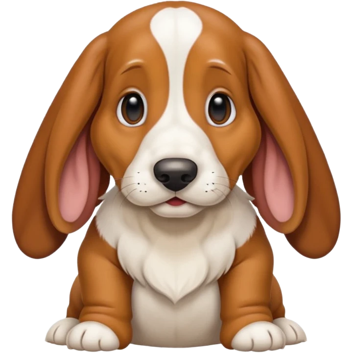 smile Basset Hound baby emoji
