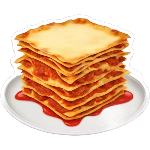 Lasagna in pan steam coming off emoji