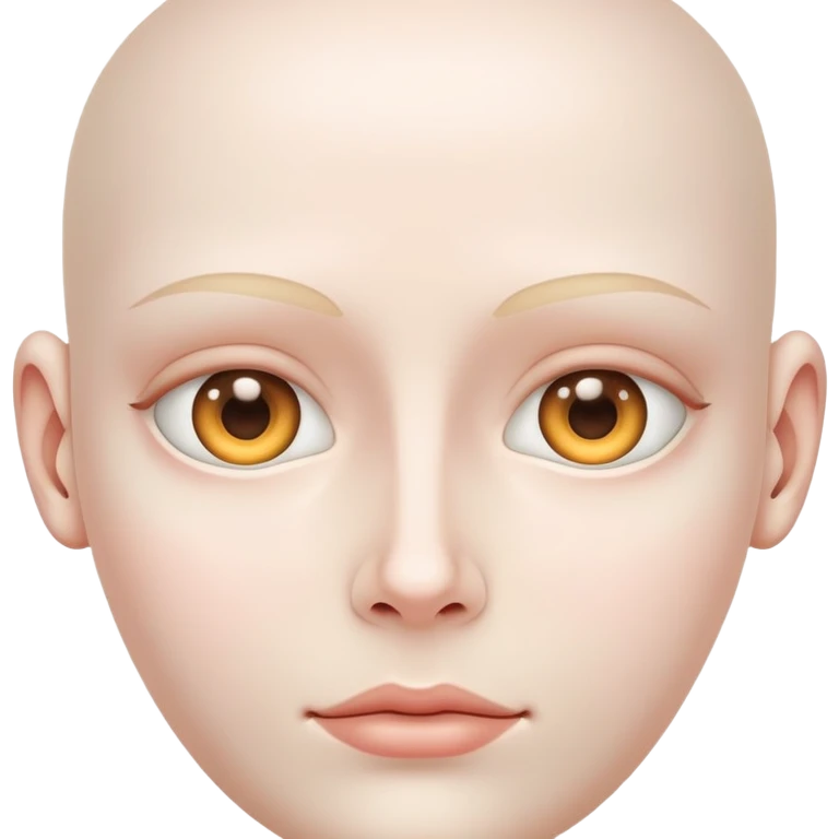 Uncanny valley face emoji