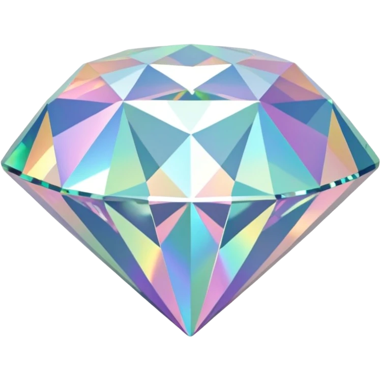 bow shaped 56-carat iridescent diamond emoji
