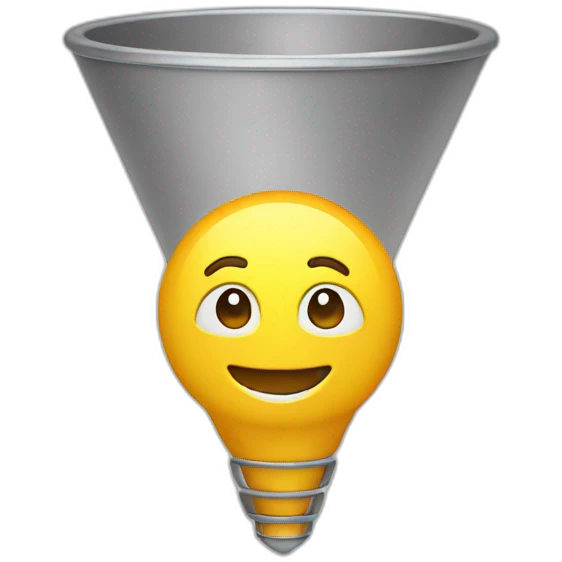 ideas in a funnel emoji