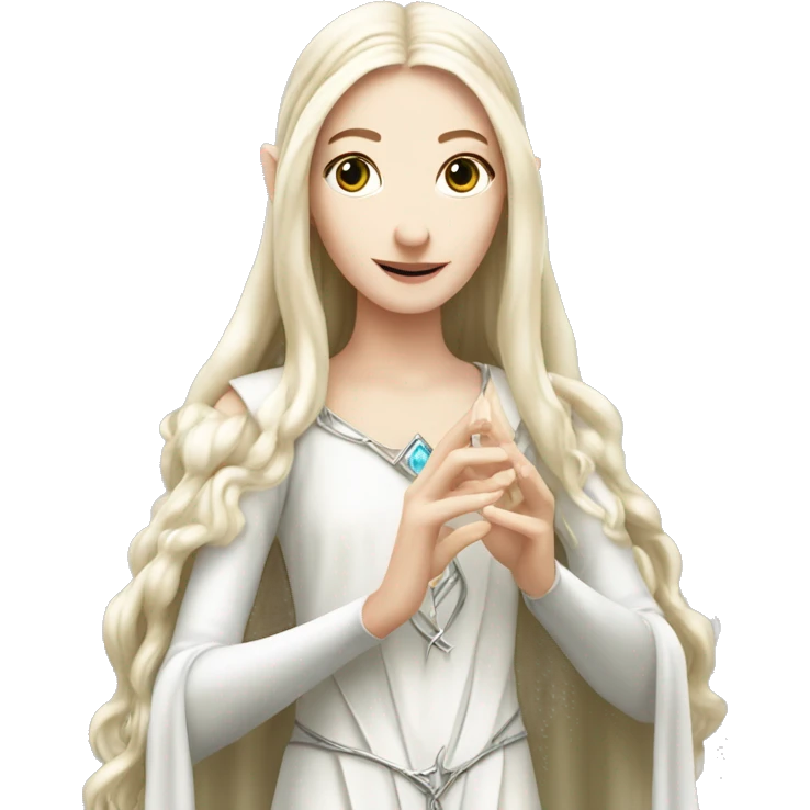 Galadriel With a Silver Ring on one finger emoji