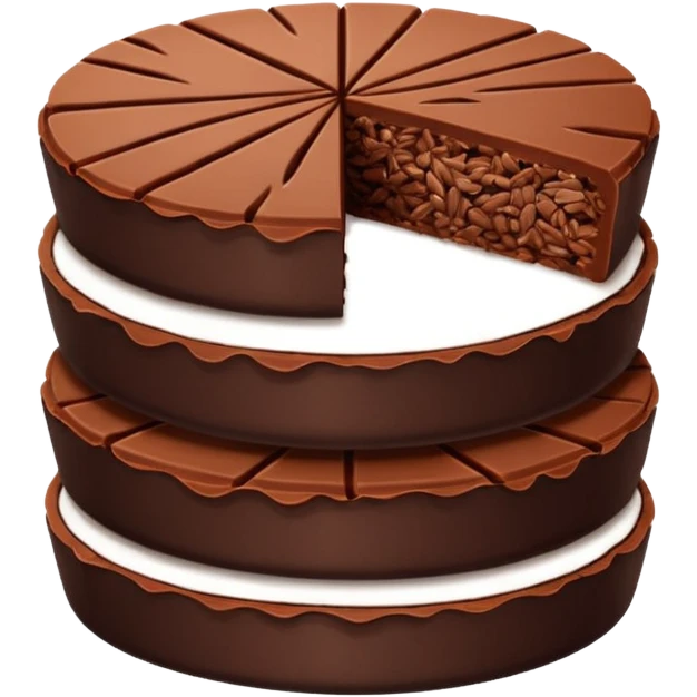 chocolate rice cake slices emoji