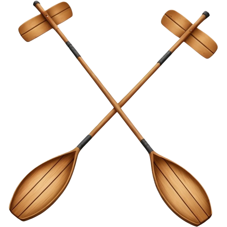 Crossed rowing ores emoji