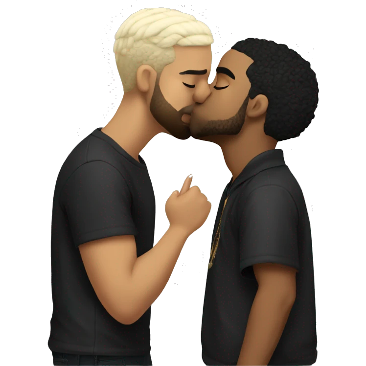 Drake kissing with Billie eillish  emoji