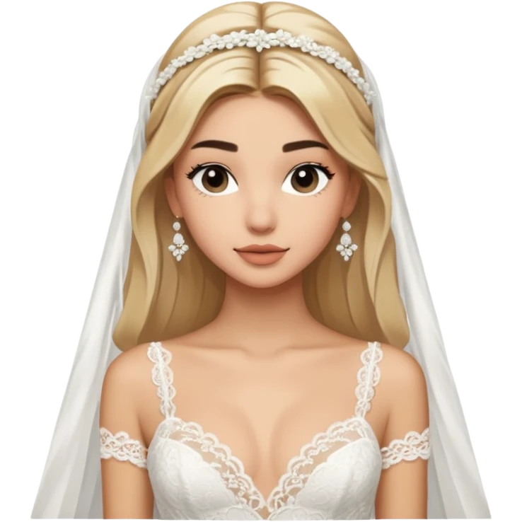 Hailey bieber en robe de mariée  emoji