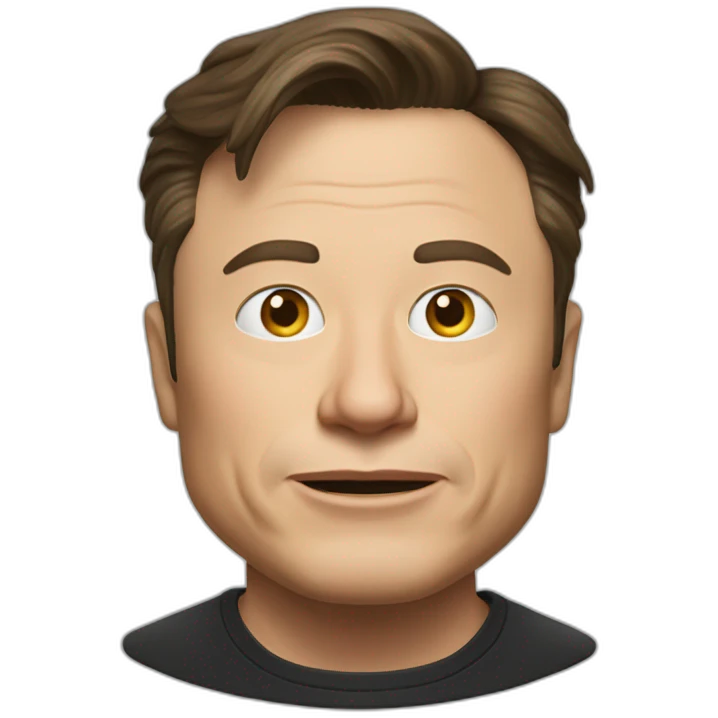 Elon musk vieux méchant emoji