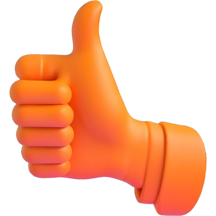 thumbs up hand emoji
