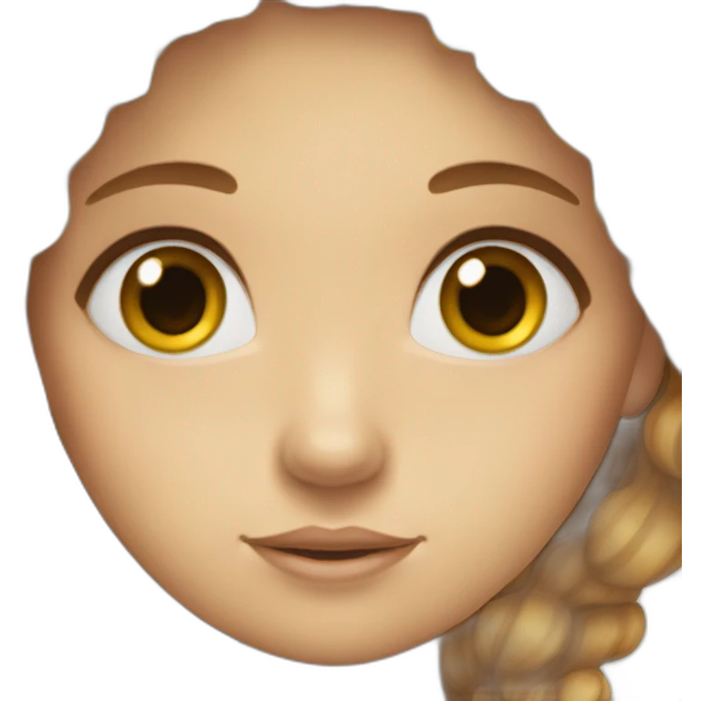 Mermaid-with-brown-hairs-and-big-eyes emoji