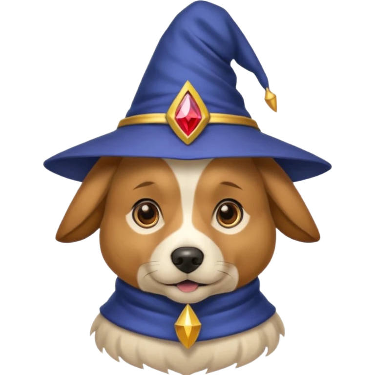 Dog wizard emoji