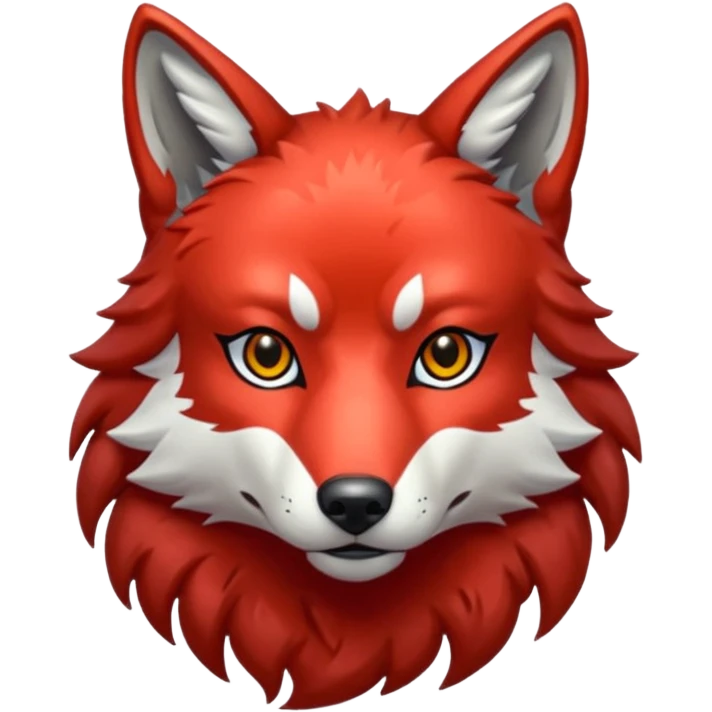 glitter red wolf apex predator emoji
