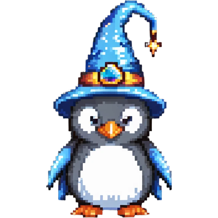 penguin wizard emoji