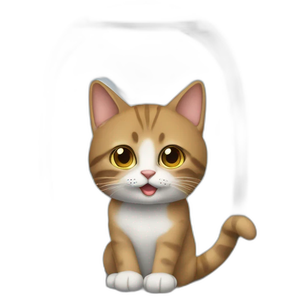 un chat dans un avion emoji