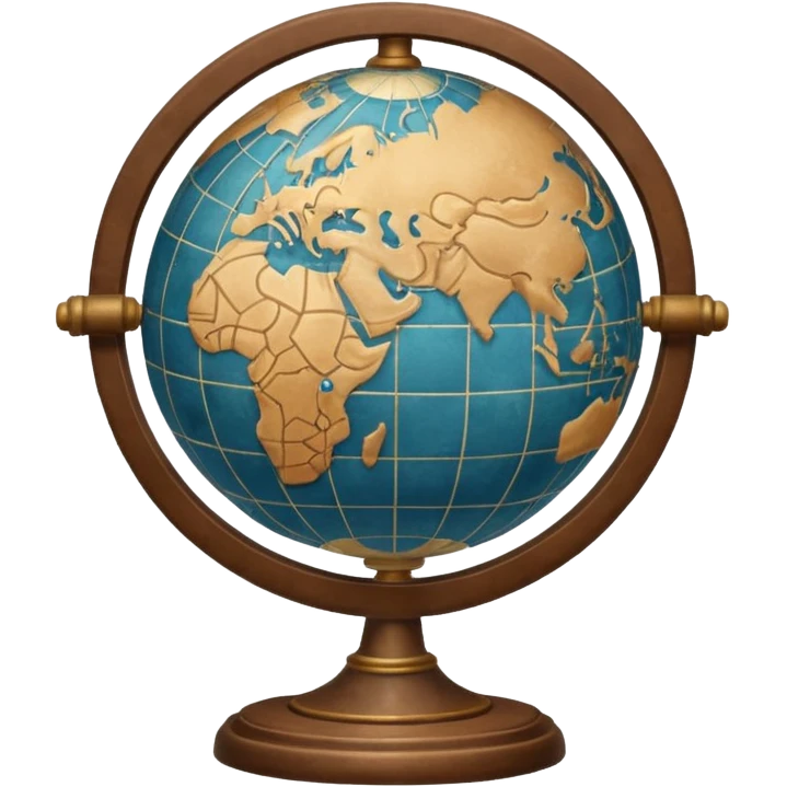 open atlas with a globe above emoji