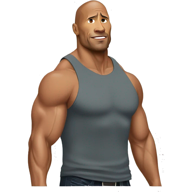 dwayne johnson reflexion emoji