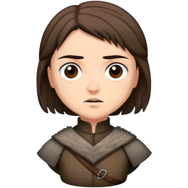 Arya Stark from game of thrones emoji